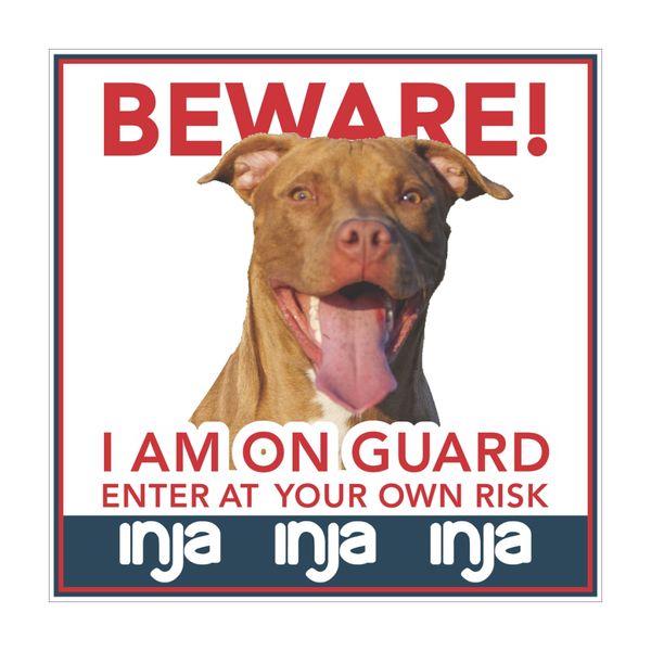 Dog Sign (Beware - Pit Bull)
