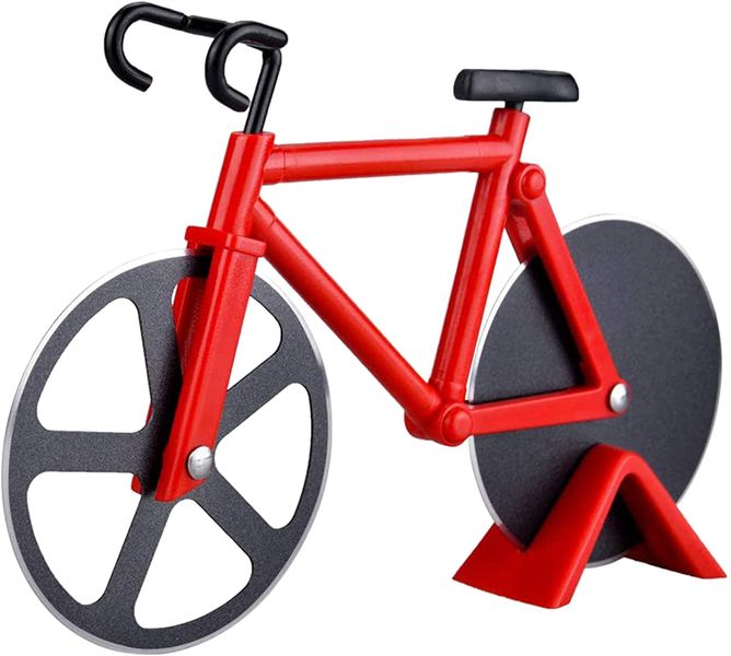 Pizza Cutter-Novelty Bicycle Red