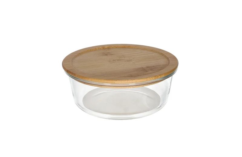 Borosilicate Glass Round Food Container 400ml.
