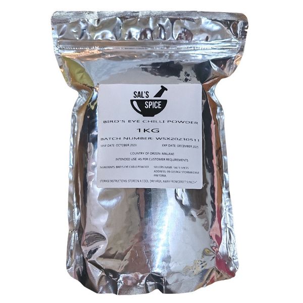 Sal's Spice Birds Eye Chilli Ground - 1kg