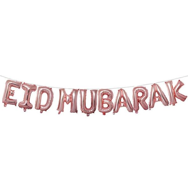 Eid Mubarak Foil Balloons - 16-Inch