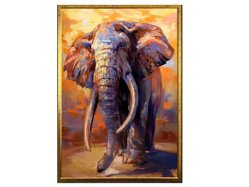 Gold, Grey Cotton Canvas cm Home Decor Wall Art