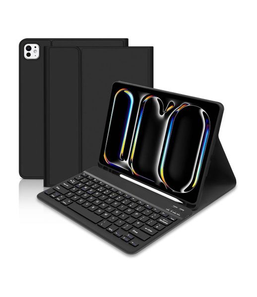 Wireless Bluetooth Keyboard With Pen Holder for iPad Pro13''7th Gen M4 2024