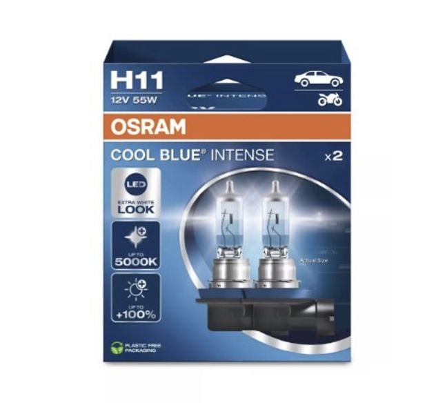Osram Cool Blue Intense H11 Headlight Bulb Set (Pair)