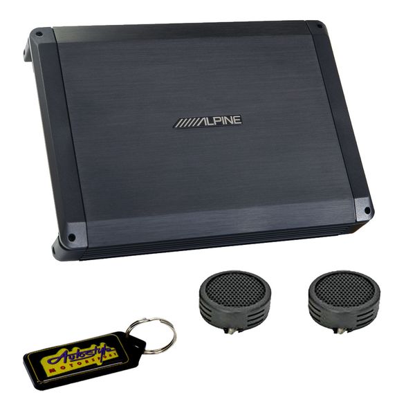 Alpine 600w BBX-F1200 4 Channel Amplifier &amp; Evo Tweeters &amp; Gel Key Holder