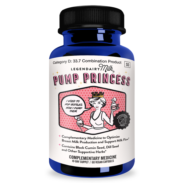 Legendairy Milk Pump Princess 60 Capsules - Herbal Lactation Supplement