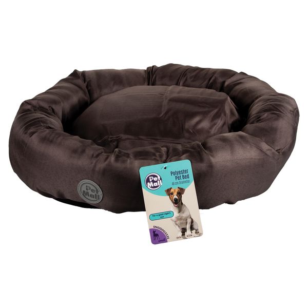 Round Pet Bed - Brown
