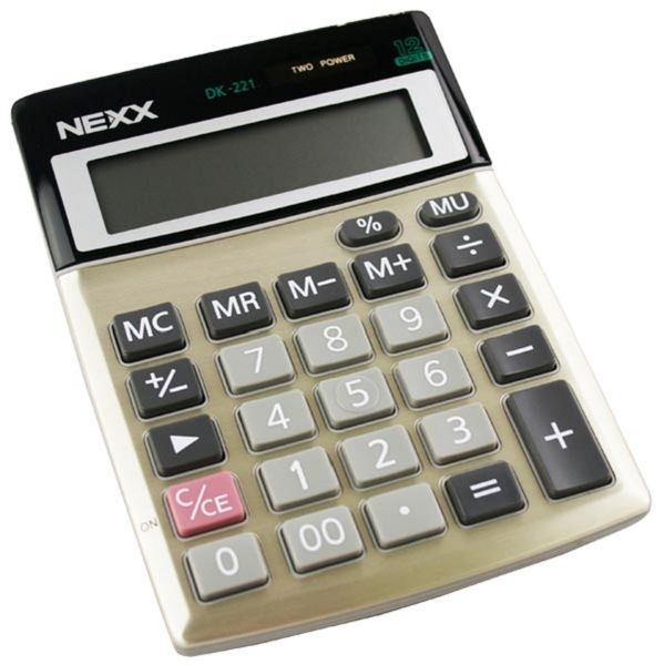 Nexx DK221 12 Digit Desktop Basic Calculator.