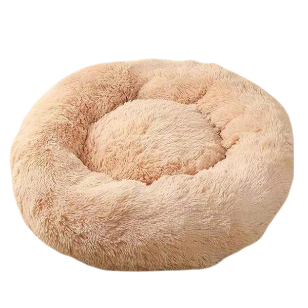 Plush Fluffy Pet Pillow Bed - Super Soft - 70cm - Soft Pink - Dog - Cat