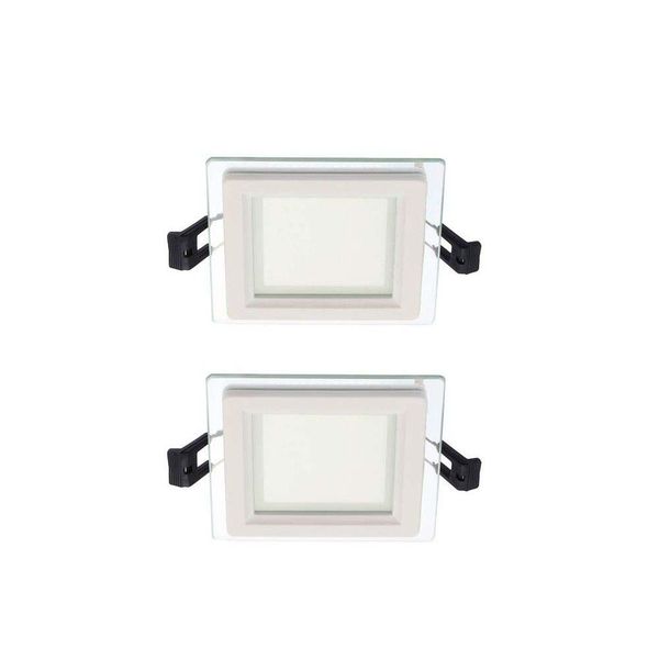 VITO LED Square Panel Downlight Recessed 75mm 6000K Lena 6w - Set of 2