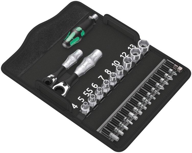 Wera Kraftform Kompakt Zyklop Mini Socket/Screwdriver Set