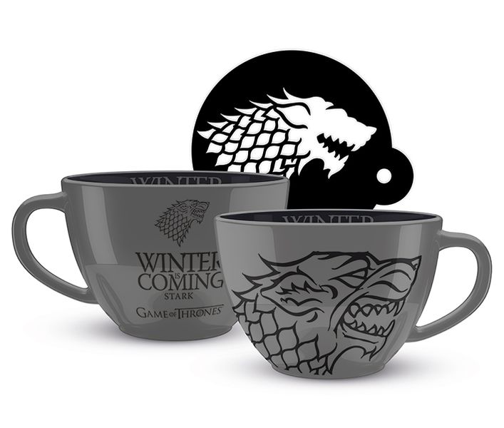 Game Of Thrones Ceramic Cappuccino Mug - House Stark (Parallel Import)