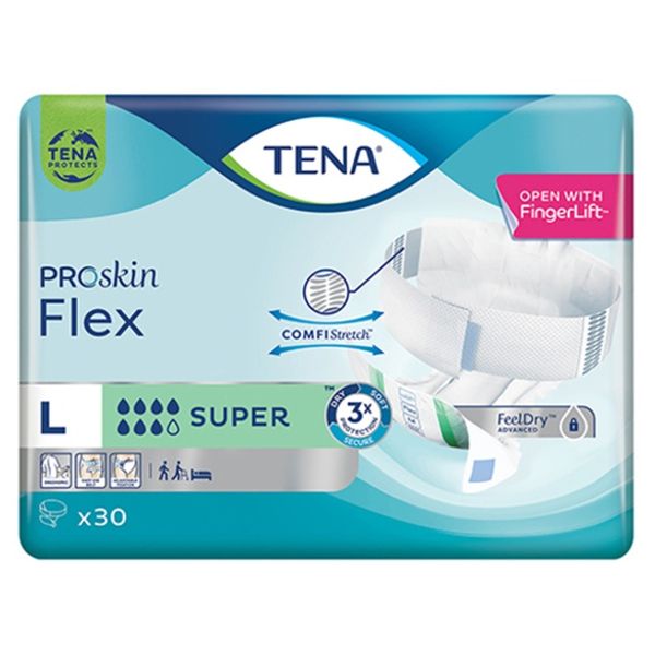Tena - Proskin Flex Super Large Adult Nappy 30's