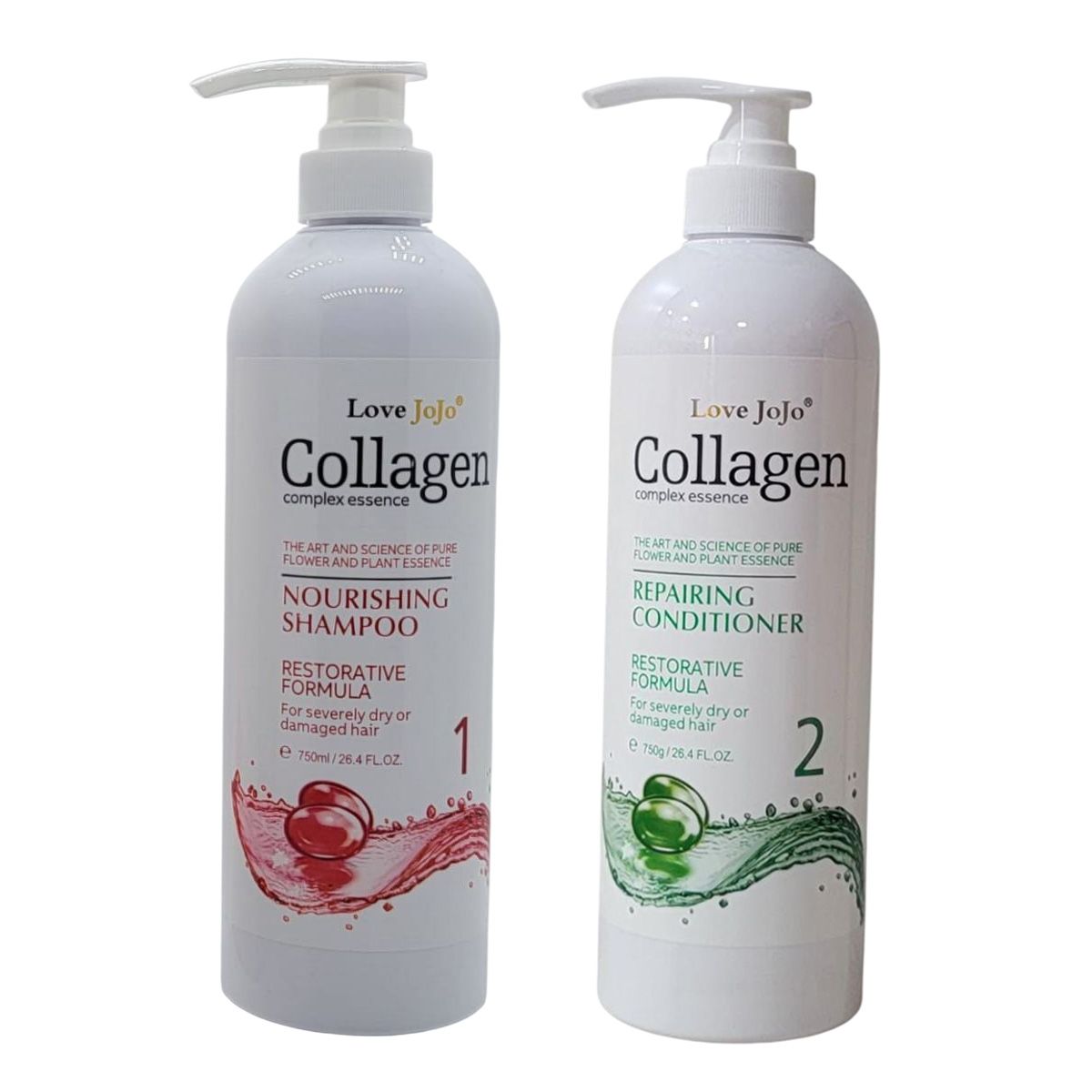 Love JoJo Collagen Nourishing Shampoo & Repairing Conditioner 750ml