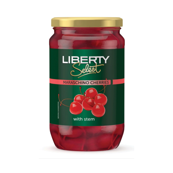 Liberty Select Maraschino Cherries With Stem Preserve 740g