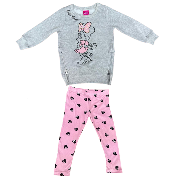 Girls Cute Soft 2 Piece Top with Matching Leggings