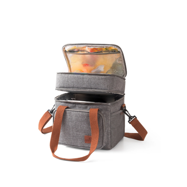 Picnic Bag Double Layer Insulated Outdoor - Grey