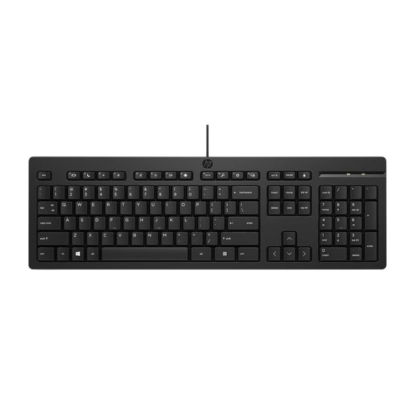HP 125 USB Wired Keyboard Black