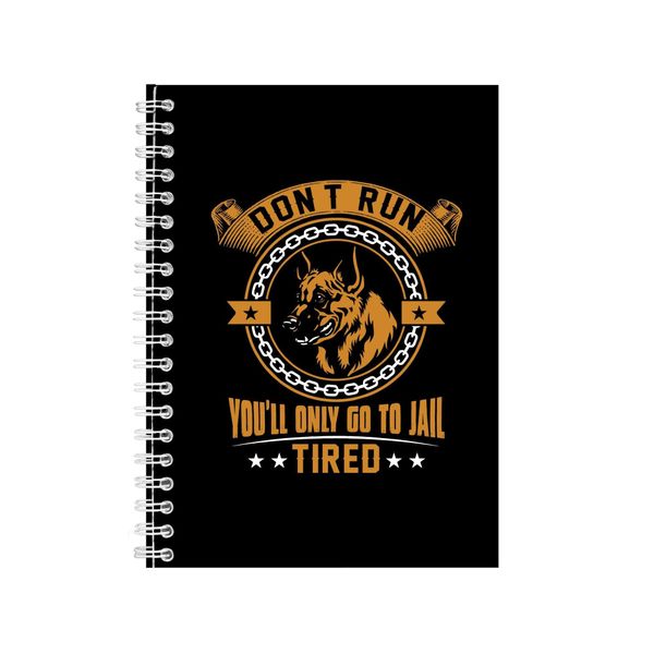 Police Dog Notebook Pet Gift Idea Writing Book Notepad Pad 30