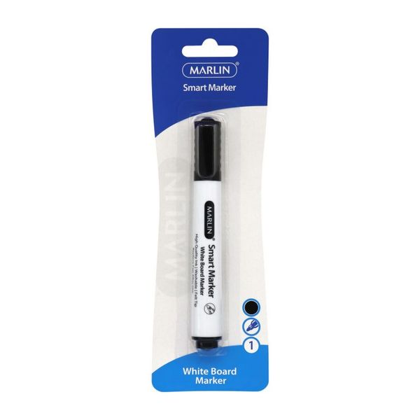 Marlin - Smart-marker- White Board Markers -Black (Pack Of 12)