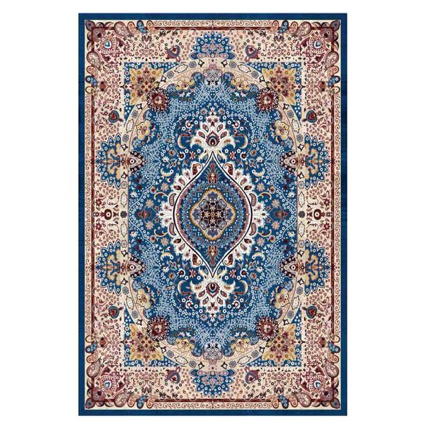 Home Decor Multi Colour Pattern Persian Inspired Design Rug Orange