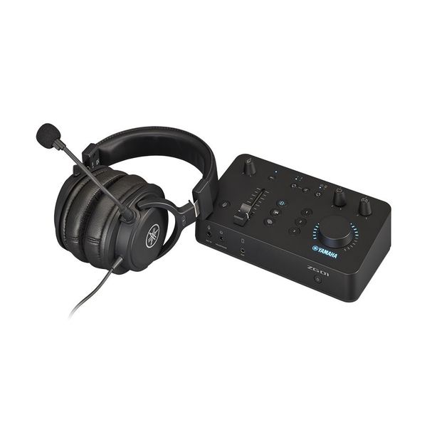 Yamaha ZG01 Pack - Game Streaming Audio Mixer Bundle with YG-H01 Headset