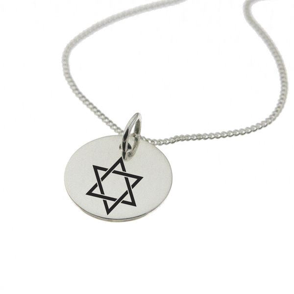 Star of David Sterling Silver Necklace with Chain