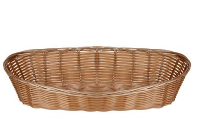 Bulk Pack x 4 Woven plastic basket 30x15x8cm
