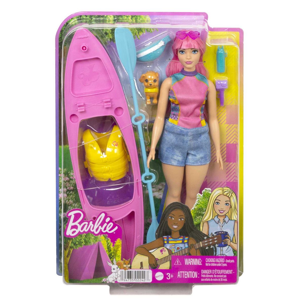 Barbie It Takes Two Daisy Camping Doll With Pet, Kayak & Accessories