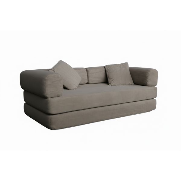 Linx Corduroy Compression Sofa - Light Grey
