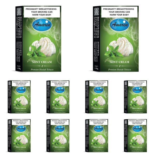 Amaren Hookah Flavor Carton - Mint Cream (10 x 50g)