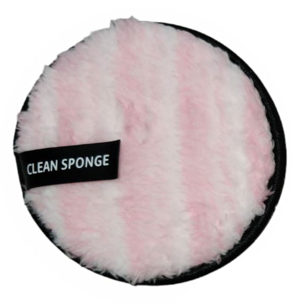 Large Reusable Make Up Remover Pad - Pink Stripes