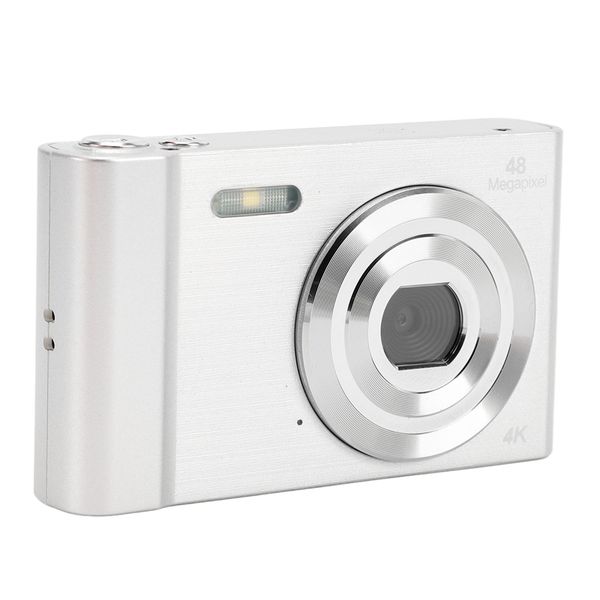 Compact 4K Camera compatible with Travel, Silver, 16x Digital Zoom