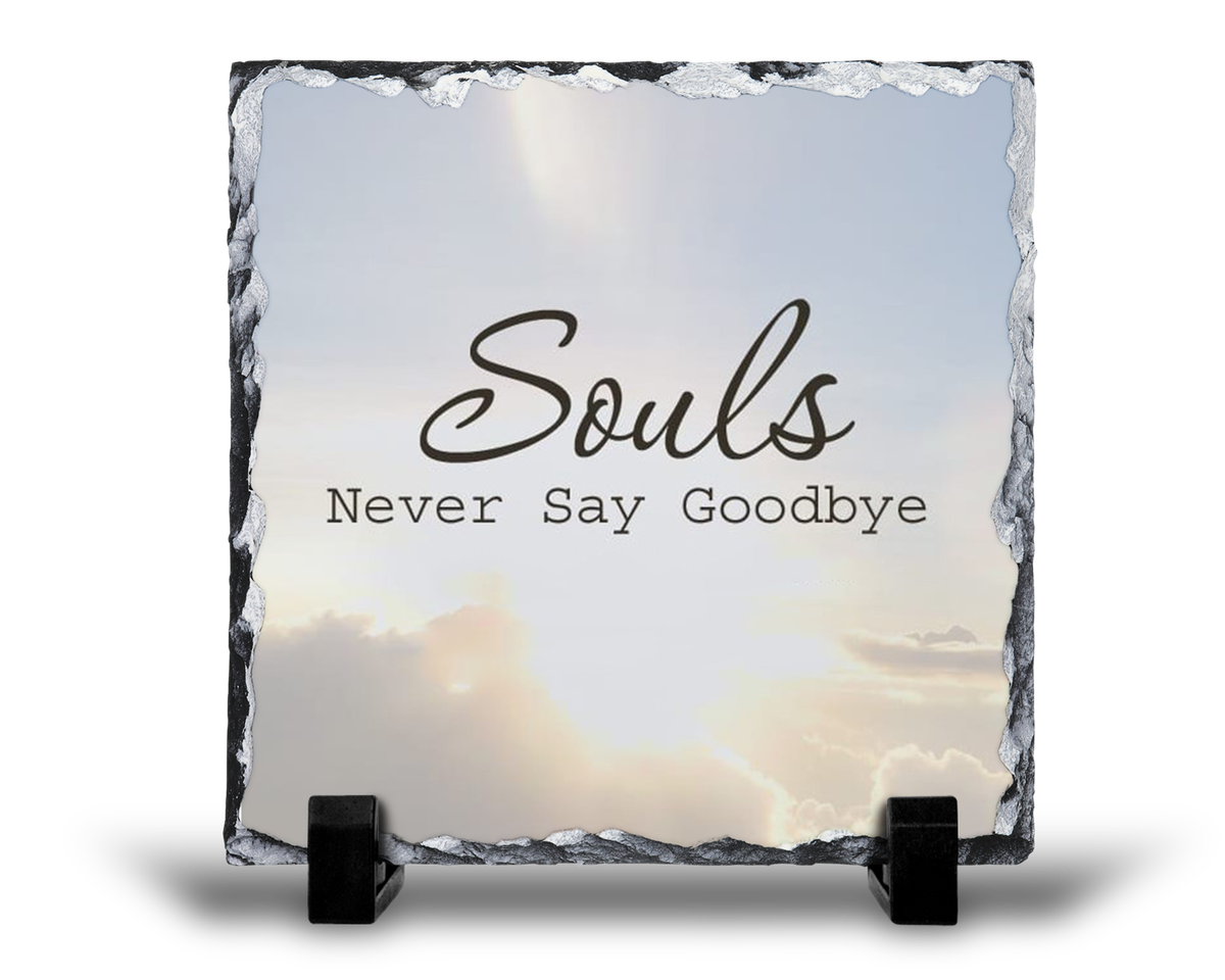 Souls Never Say Goodbye Remembrance Grief Memorial Gift Rock Slate Shop Today. Get it Tomorrow