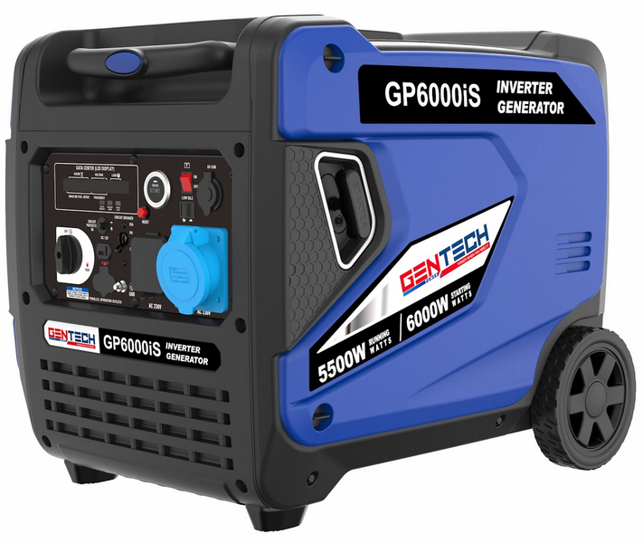 Gentech 6kVA Electric Start Digital Pure SineWave Petrol Inverter Generator
