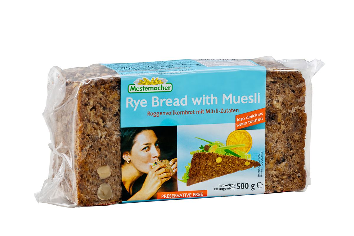 Mestemacher Rye Bread with Muesli 500g (Box of 12) | Buy Online in ...