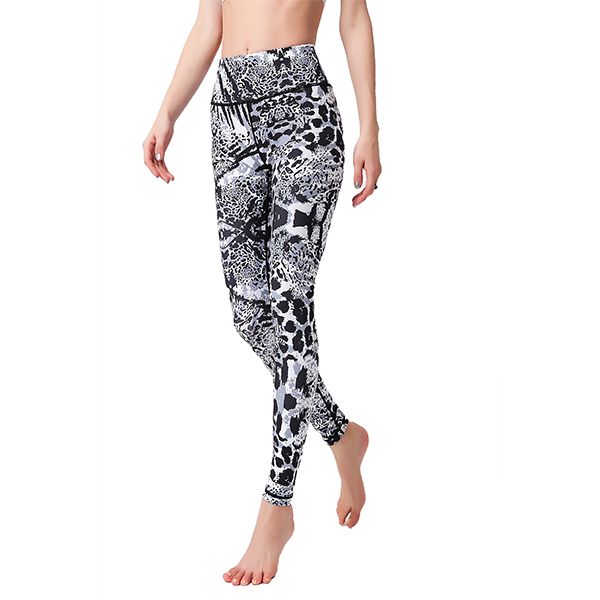 Iconix Ladies Grey Impressions Yoga Leggings | HK205