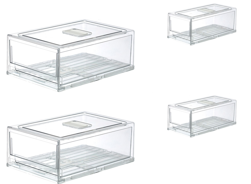 Storage/Fridge Drawers - Small/Medium Bundle 4 Piece