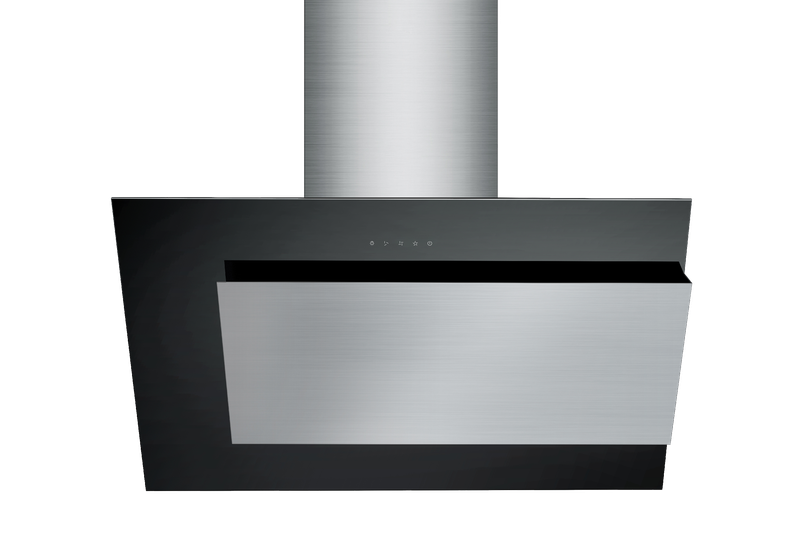 Falco - 90CM Slant Glass &amp; Stainless Steel Extractor