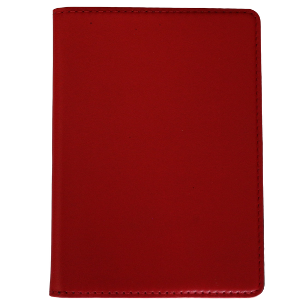 Passport Cover - Premium Leather - Red