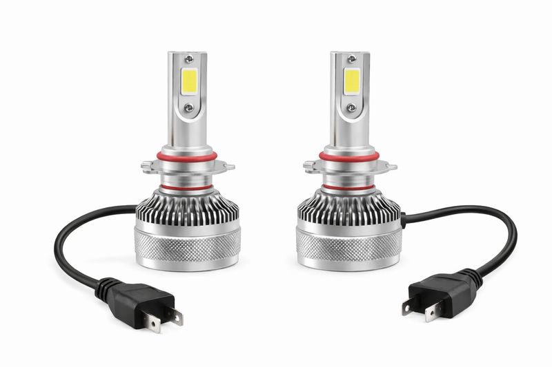 I Range CANBUS LED Headlight Bulb 55W 10 000 Lumens Set - H7