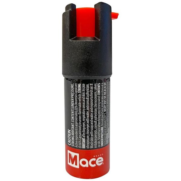 Mace 1/2oz Twist Lock Pepper Spray, Black - 10 ft Range, 15 Bursts