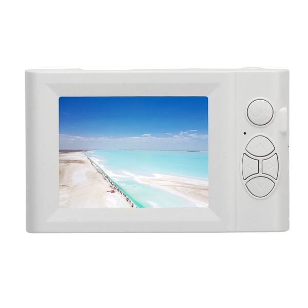 Compact Vlogging Camera, 2.8" HD, 8x Digital Zoom, 20MP, White