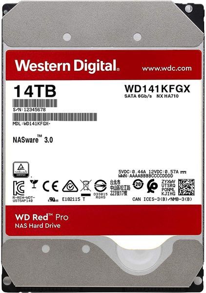 WD Red Pro NAS Hard Drive - 14TB