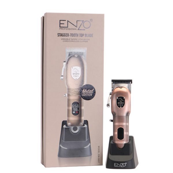 ENZO Electric Cordless Rechargeable Hair Clipper High Speed Trimmer Set