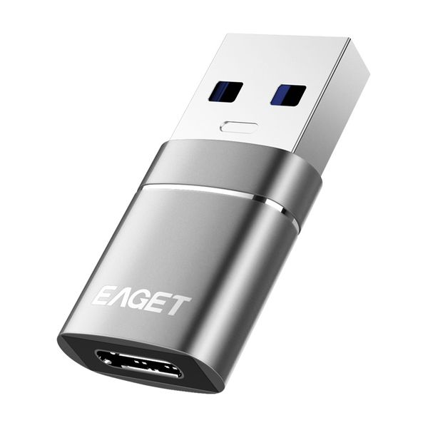 EAGET USB 3.0 Male to Type-C Female Charging and Data Transfer Adapter