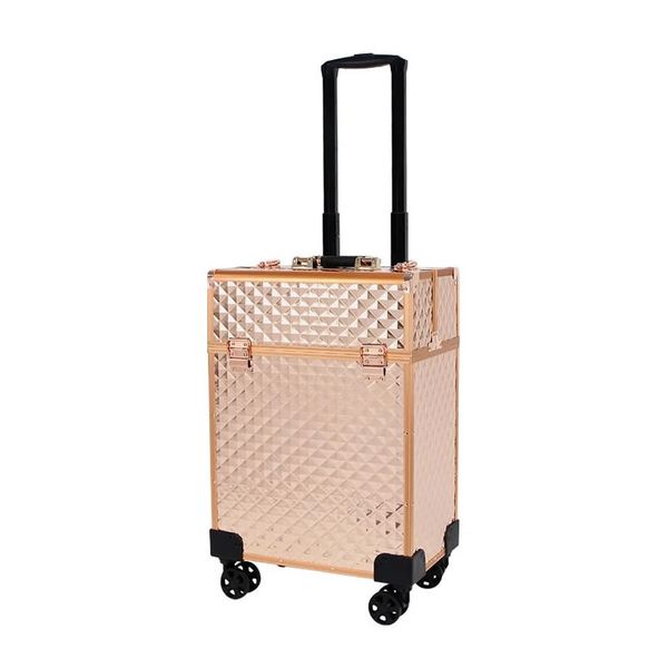 Professional Cosmetics Makeup Orgaizer Trolley With 4 ABS Wheels