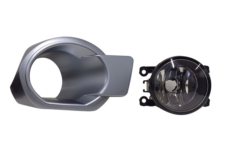 Left Side Spot Light &amp; Bumper Grill Compatible with Ford Ranger T6 MK4 - 2012-