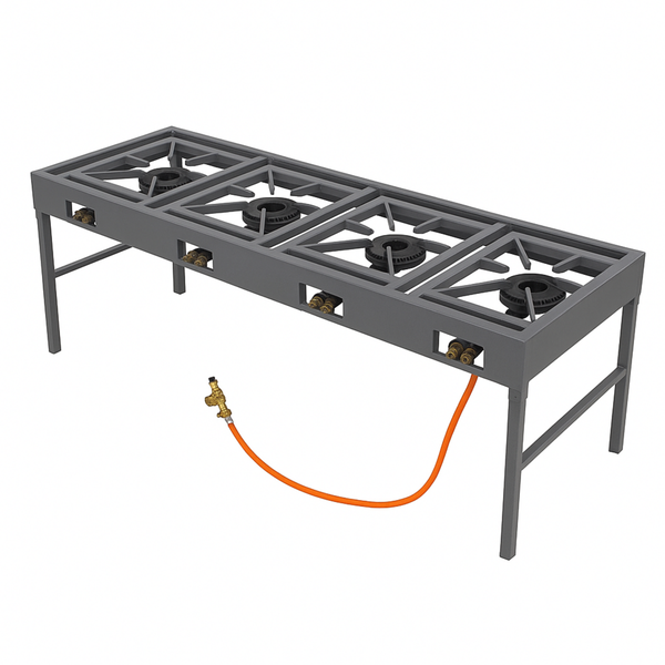 4 Stove-Pot Gas Boiling Table (Folding)
