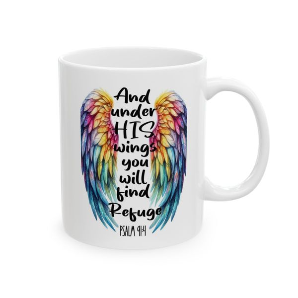 Under His wings you will find refuge Coffee Mug